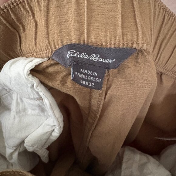 Eddie Bauer Mens Chino Pants Khaki Size 38x32 Preppy Professional - Picture 5 of 8